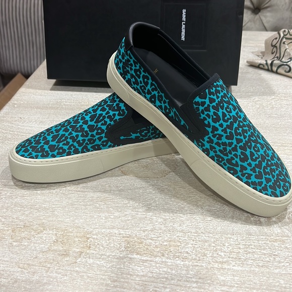 Saint Laurent Unisex Leopard Slip On - Picture 6 of 11